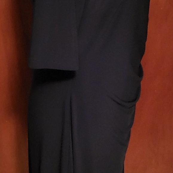 Chaps Black White Strecthy Form Flattering Womens Dress - Picture 7 of 8